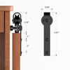 BONIKLUBA 2.5FT Super Mini Cabinet Small Sliding Barn Door Hardware