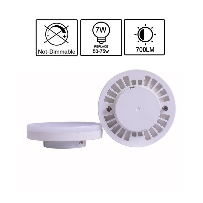 ukzboss GX53 7W 6000K Cool white Daylight white LED Spotlight