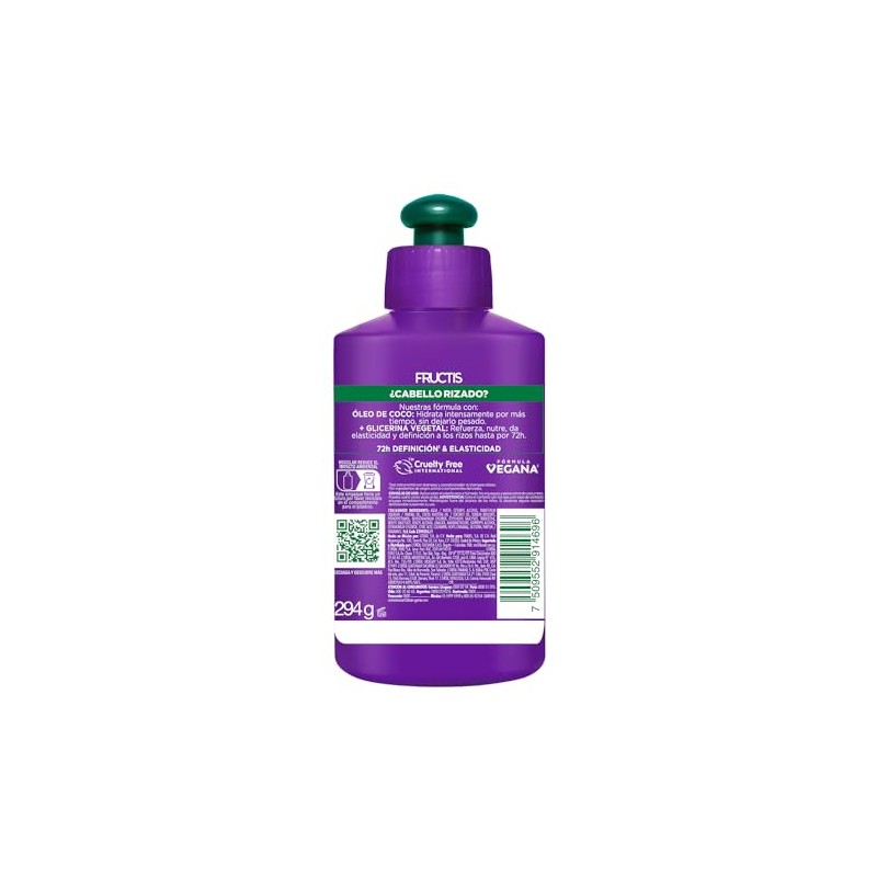 Garnier Fructis Crema para Peinar Rizos Poderosos, 300 ml