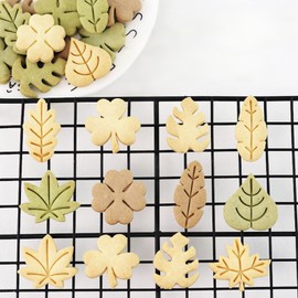 Leaf Cookie Mold - Cute Pie Crust Cutter - Pressable Fondant Mould for Clay Handicrafts, Pastry Fudge Making Shapes