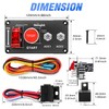 Nilight Ignition Rocker Switch Panel 12V 4 in 1 with