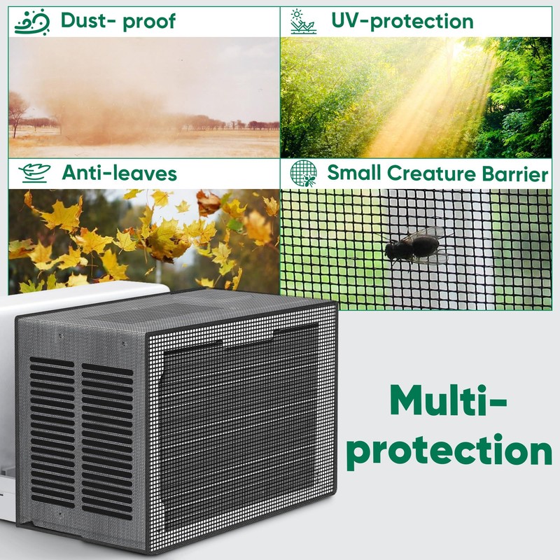 Plusluck Air Conditioner Covers for Outside: U Shaped Window Air