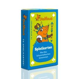TS Spielkarten The Mouse Card Game for Children from 3 Years | Mau-Mau & Swimming Playing Cards - Motifs from the Show with the Mouse