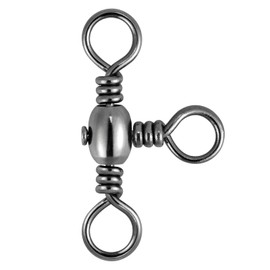 Dr.Fish - Paquete de 30 varillas giratorias de pesca de 3 vías con barril giratorio de tres vías para pesca de bagre, plataforma giratoria para surf, pesca de 3 vías para agua salada, aparejos de