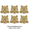 Azeeda 6 x 'Hockey Sticks and Puck' MDF Craft Embellishments