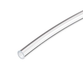 uxcell PVC Tube, Vinyl Tube, Plastic Hose, Flexible, Clear, Inner Diameter 0.2 x Outer Diameter 0.2 inches (4 x 6 mm), Length 16.3 ft
