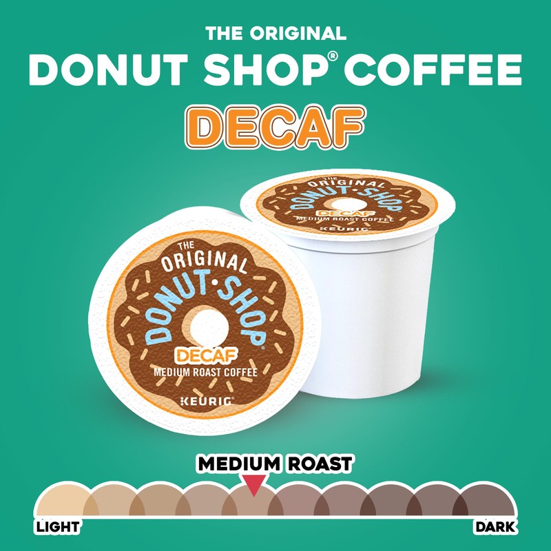 The Original Donut Shop Decaf Keurig Single-Serve K-Cup Pods, Medium