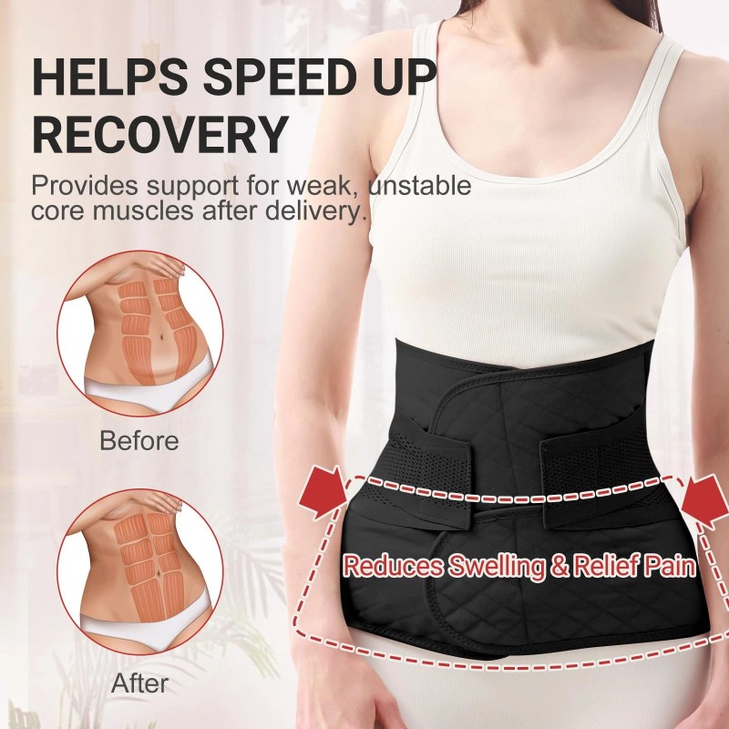 Postpartum Belly Band Wrap: Abdominal Binder Post Surgery Postpartum Belly