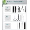 MARZSEFLO Set De Manicura Pedicura Pies Manos Corta Uñas 23