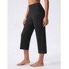 Capri Pants for Women Wide Leg Stretch Yoga Cropped Pants