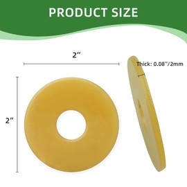 10PCS Ostomy Barrier Rings, 2 / 4MM Moldable Ostomy Hydrocolloid Skin Extender Rings for Ostomy Bags (2mm-40pcs)