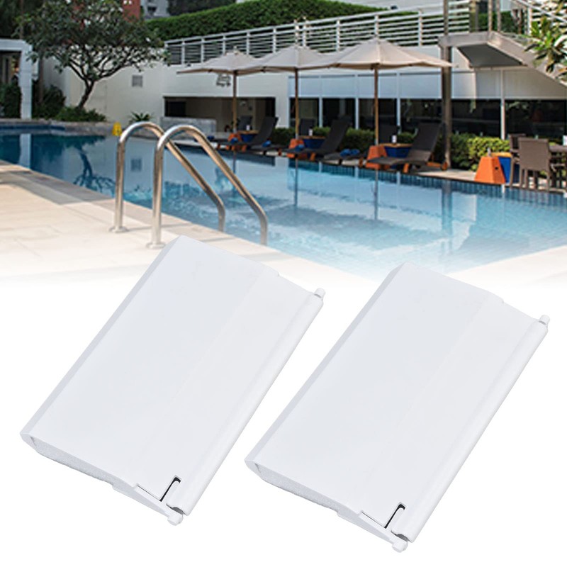 Hapivida 2pcs Swimming Pool Skimmer Lid 19.5x14cm Plastic Skimmer Cover