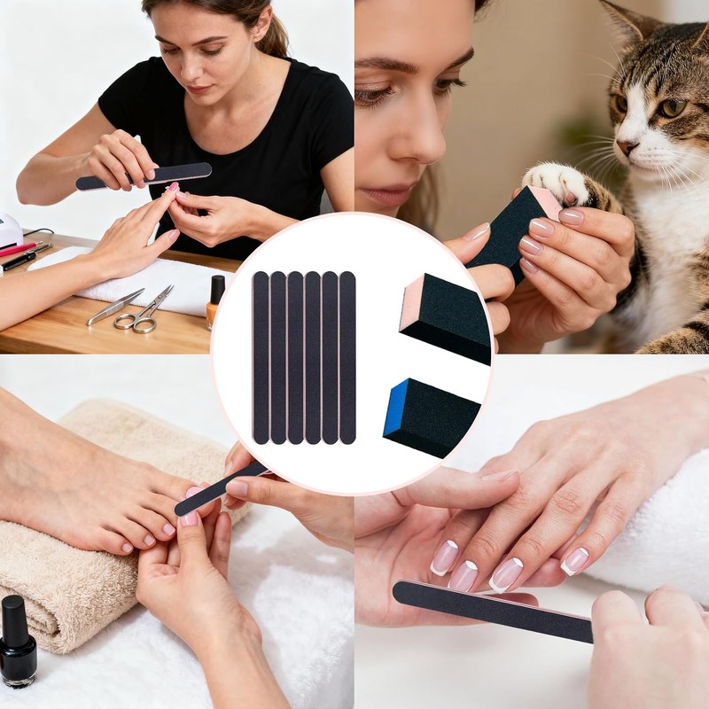 CGBE Lima de uñas,Nail Files and Buffer Manicure Tools Kit