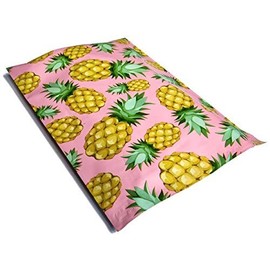 10x13 Cute Pink Pineapple Designer Printed Poly Mailers Shipping Envelopes Self Sealing Boutique Custom Bags (30 Pcs)