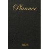 2025 Weekly Planner: Black Leather & Gold | One Week