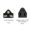 Bloomgrow 110V / 120V to 220V / 240V Plug Adapter