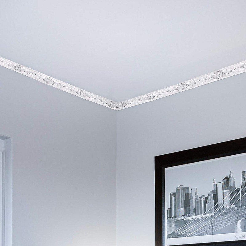 NeatiEase Flexible Molding Trim Wall Trim Self Adhesive, 16.4 Feet