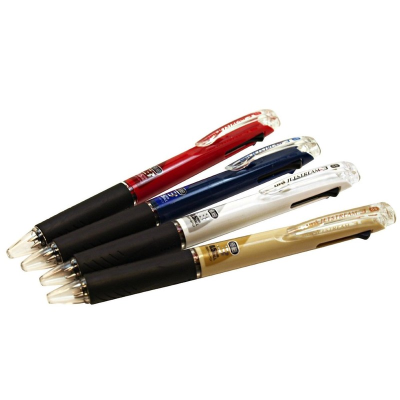 Uni Ballpoint Pen Jetstream 3 Color Black, Red, Blue Ink
