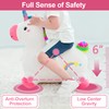 iPlay, iLearn Bouncy Pals Hopping Unicorn Horse, Toddler Girl Inflatable