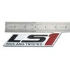 2X Chrome LS1 Emblem Badge Fits Fender Trunk Dash -