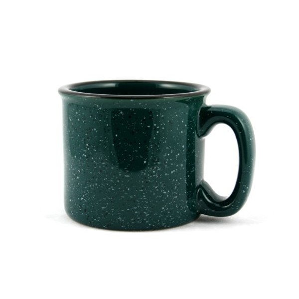 Marble Creek Ceramic Campfire Mug, 15oz, Set of 2 (Forest