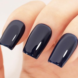 TUTUYU Midnight Dark Blue Gel Nail Polish, 15ML UV/LED Soak Off Indigo Blue Gel Polish for Manicure Salon or DIY Nail Art at Home - GP0059