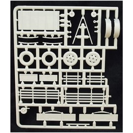 GM U Model GMU48004 1/48 World War II American Military 1 Ton 2 Wheel Trailer Ben Her, Plastic Model, Molded Color