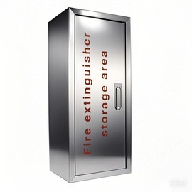 Fire Extinguisher Cabinet,Box,Bracket, Wall Mount,Stainless Steel Suitable for 5LB,10LB Fire Fxtinguisher