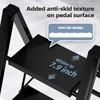 HillhutApex 3 Step Ladder, Lightweight Portable 3 Step Stool with