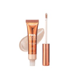 PHOERA Pro Glow Liquid Highlighter Wand – Dewy Face & Body Shimmer Makeup – Long-Lasting Lightweight Illuminating Highlighter – Buildable, Vegan, 4 Shades (301 Champagne, One Size)