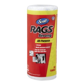 Nippon Paper Crecia SCOTT Rags Strong, 10.8 x 9.6 inches (275 x 245 mm), 50 Cut 65830, White