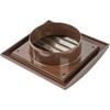 Brown Exhaust Hood Vent 4'' Inch with Built-in Pest Guard