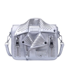 Sfly Unique Cute Crossbody Bags for Women Leather Jacket Design Fashion Rivet Casual Shoulder Bag Clutch Purse