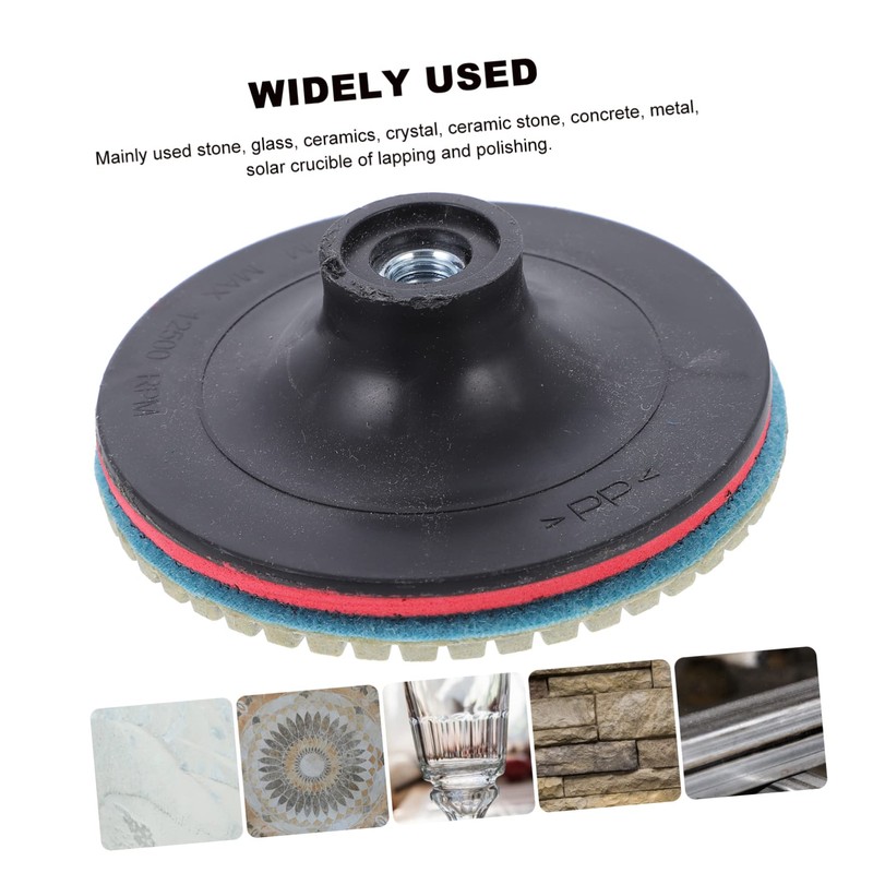TEHAUX 8pcs Diamond Polishing Disc Set for Wet Use Resin