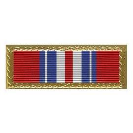 Vanguard Ribbon Unit Citation: Army Valorous Unit Award - Large Gold Frame - 3" x 2" Sew-On Patch