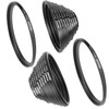 NEEWER 20 Pieces Black Anodised Metal Lens Filter Adapter Ring