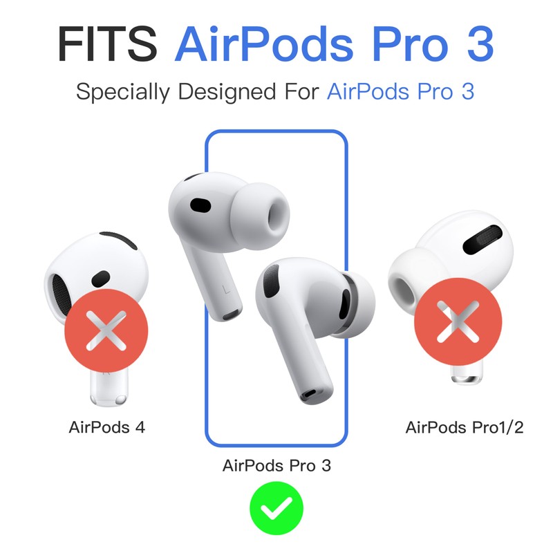 Upgraded 4 Pairs Ear Hooks for AirPods Pro 3 DamonLight