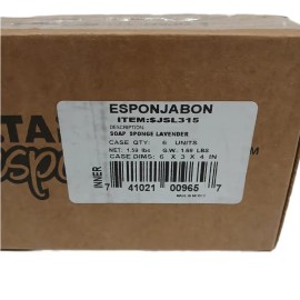 T.Taio Esponjabon Lot of 6 T.Taio Esponjabon Purple Lavender Scented Soap Sponges New In Box