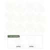 sourcing map Glow in The Dark Heart Decals Decor Blue