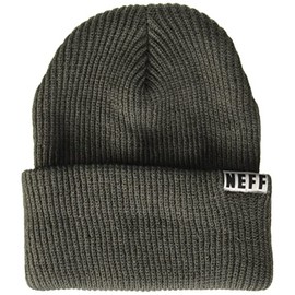 NEFF Fold Beanie Hat for Men and Women, Charcoal, One Size