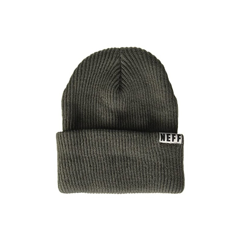 NEFF Fold Beanie Hat for Men and Women, Charcoal, One