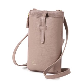 JULLY AND SHUSHU Lightweight Smartphone Shoulder Women's Crossbody Vertical Smartphone Pouch Shoulder Bag Smartphone Pochette Wallet Pochette TG-WA, brown (mocha)