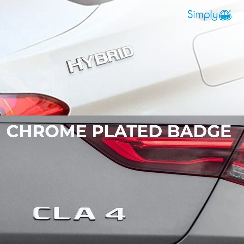 Simply CB49 Union Flag Chrome Badge, 70 x 35 mm