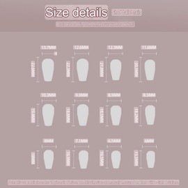 C.Z.Z.T.T.NAILS press on nails【24 PACK】Purple Long Ballet French Nail Wear | Reusable Nail Patches | Elegant Look Long | Soft Fog Gradient Fingertip Art (For Wedding, Daily, Prom)