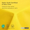 HOMESCAPES Yellow Table Cloth, Plain Cotton Tablecloth, Rectangular, Handcrafted &
