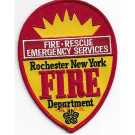 *NEW*  Rochester  Fire - Rescue, New York  (3.5" x 5" size)  fire patch