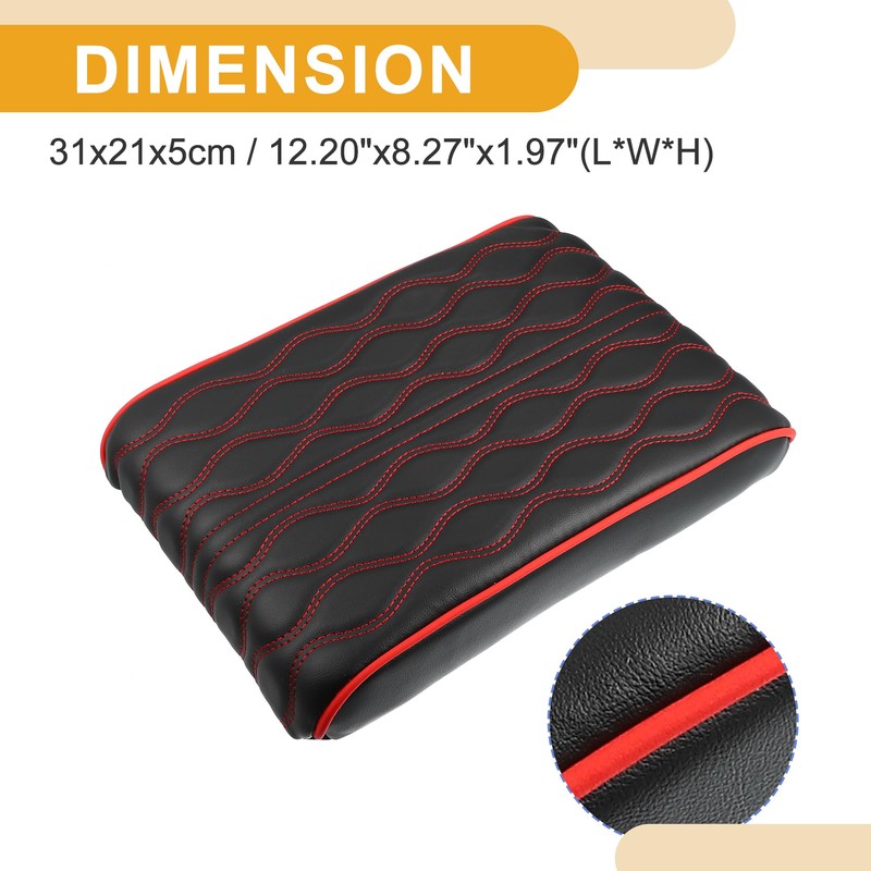 Partuto 1 Pcs Universal Armrest Cushion Cover - Faux Leather