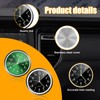 Dickno 2 PCS Stick on Dashboard Car Clock, Mini Tiny