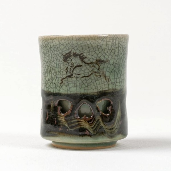 大堀 相馬 Burn 松永 Kilns, Double Tea (2.4 Dimensions)