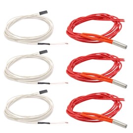 24V 40W 620 Ceramic Cartridge Heater with 3950 100K NTC Thermistor with 1 Meter Wiring for RepRap 3D Printer Heatbed Hot End